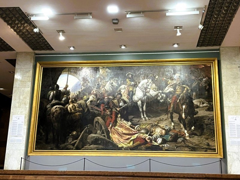 Na tomto plátně je zobrazen: Karel V. Lotrinský, Evžen Savojský, Abdurrahman Abdi Paša, Dávid Petneházy aj.