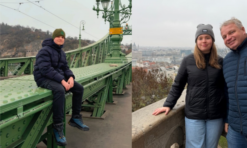 Vľavo: Ivan Najdek – autor fotografií, vpravo: Soňa Najdeková – autorka textu o Budapešti