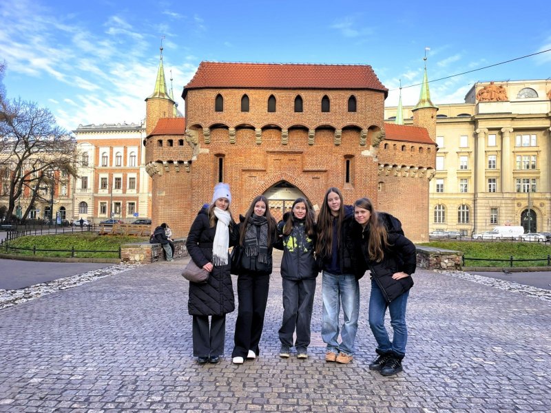 Barbakán v Krakově - v těsné blízkosti se nachází park Planty